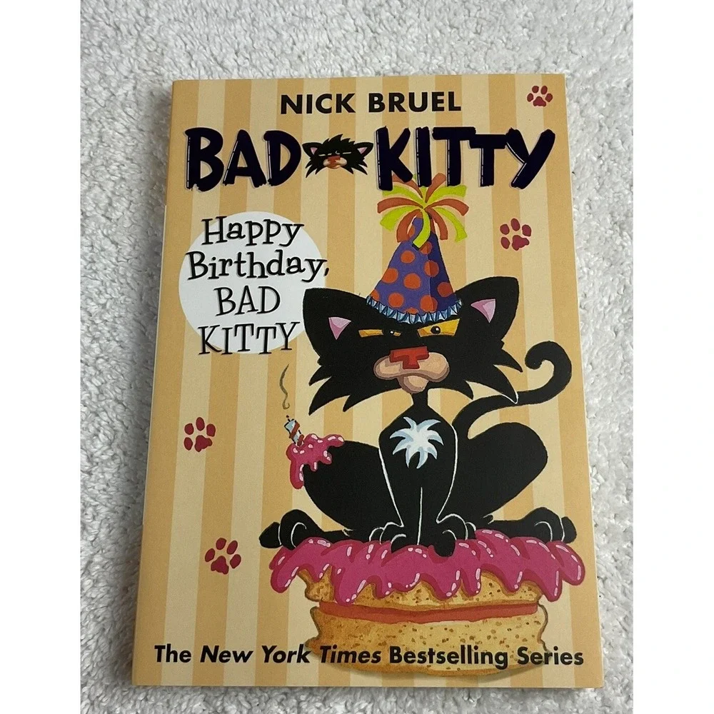 Bad Kitty's‎ Very Bad Boxed Set Nick Bruel (3)-Uncle Murray;Bath;Happy Bday EUC
